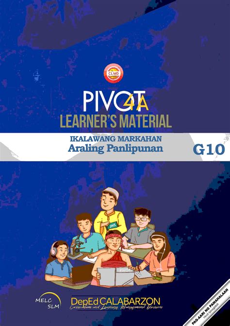 AralingPanlipunan 10 Unang Markahan.